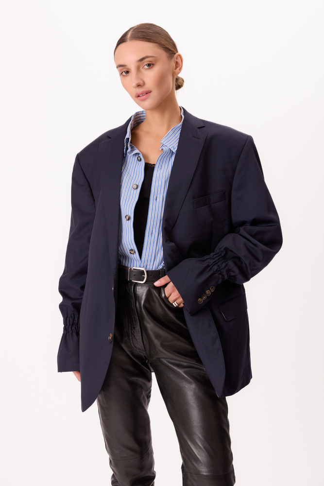 NAVY SLIM FIT JACKET MODEL No2