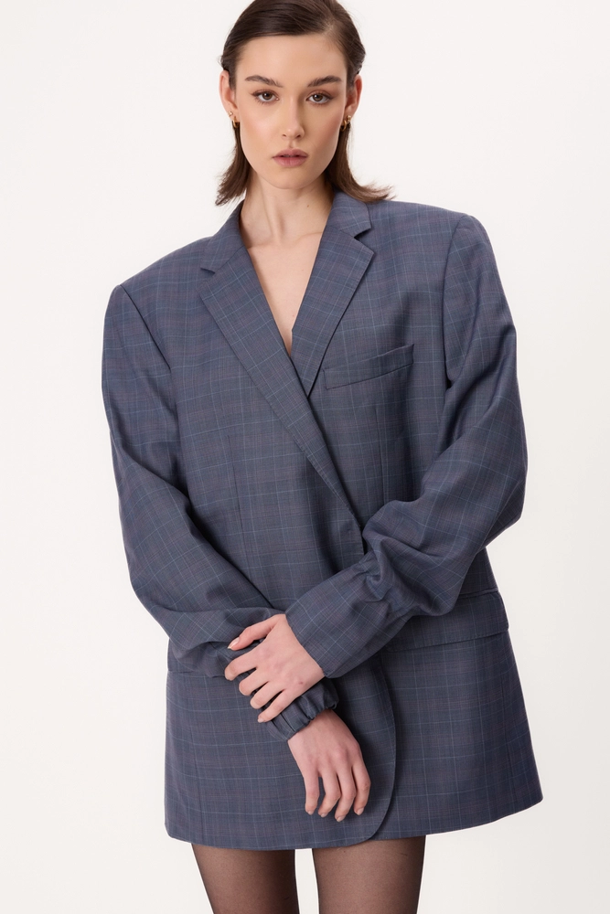 BLUE CHECKERED JACKET MODEL No8