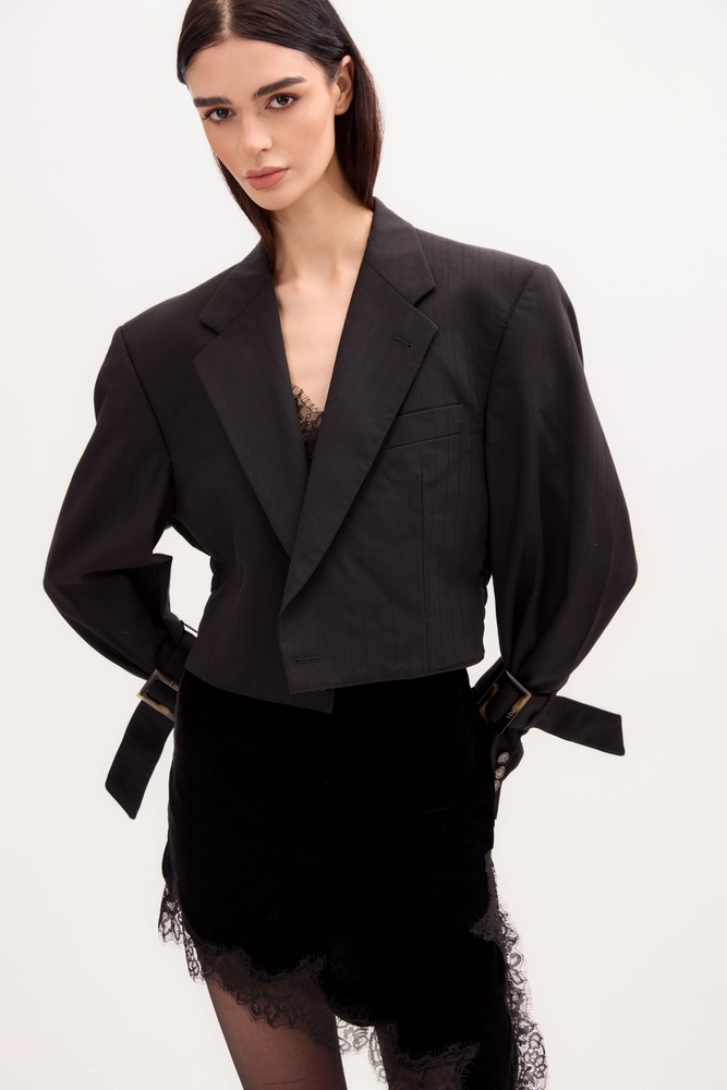 GRAPHITE PINSTRIPE JACKET No5