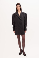 LONG MINIMALIST GRAPHITE JACKET MODEL No8