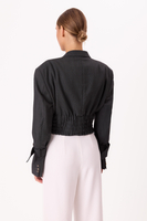 DARK GRAY CHECKED JACKET MODEL No5