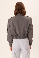 GREY BOMBER JACKET