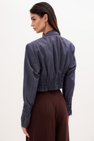 BLUE SHORT JACKET NO2 WITH ADJUSTABLE WAIST