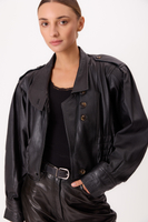 BLACK LEATHER JACKET