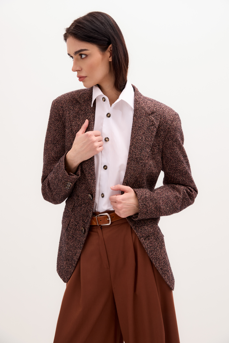 MARYNARKA Z REGULOWANYMI RZĘDAMI GUM W TALII  MODEL No4 