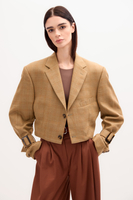 SHORT BUTTER JACKET No5 CHECKED
