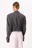 GRAY CHECKED JACKET MODEL No5