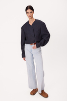 SHORT STRAIGHT NAVY BLUE TALL JACKET MODEL No9
