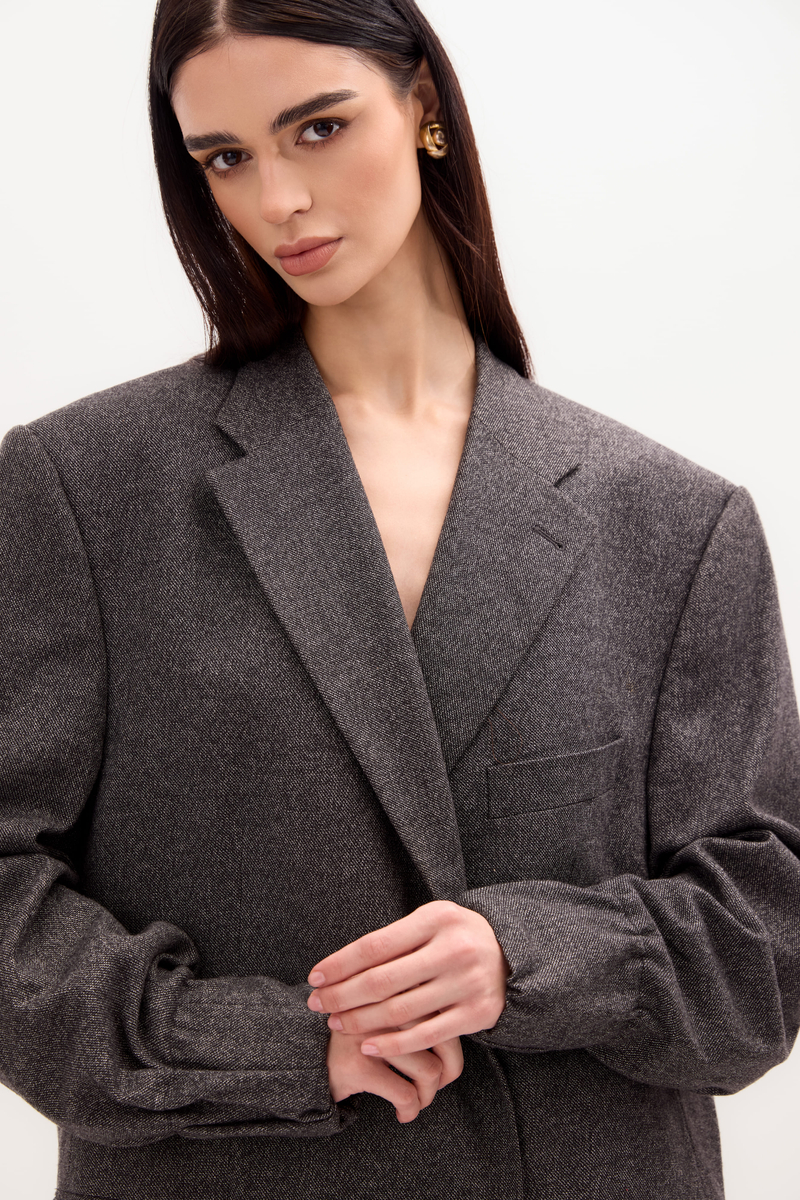 MINIMALISTYCZNA SZARA MARYNARKA MODEL No8 