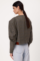 SHORT STRAIGHT GREEN REGULAR JACKET