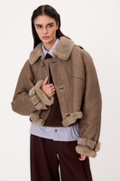 DARK BEIGE NATURAL SHEEPSKIN
