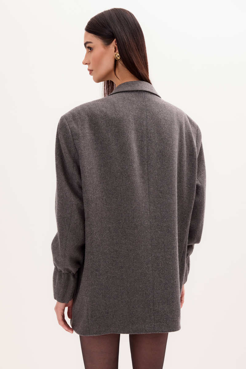 LONG MINIMALIST GRAY JACKET MODEL No8