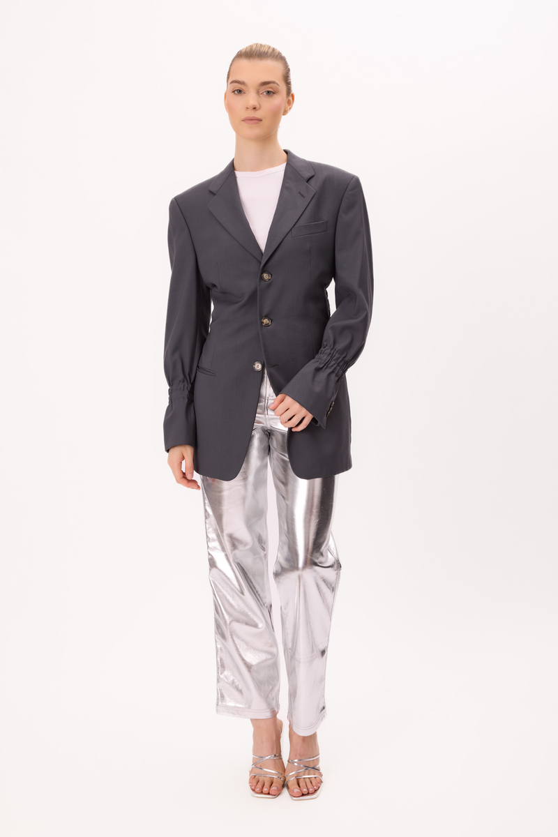 LONG GRAPHITE SLIM FIT JACKET MODEL No2