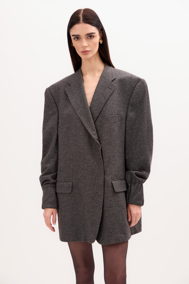 MINIMALISTYCZNA SZARA MARYNARKA MODEL No8 