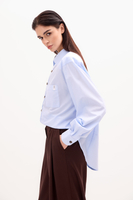 LIGHT BLUE COTTON SHIRT WITH STRONG ARMS AND DETACHABLE CUSHIONS