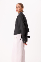 DARK GRAY CHECKED JACKET MODEL No5