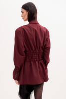 BURGUNDY JACKET NO2 WITH ADJUSTABLE WAIST
