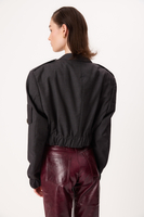 DARK GREY BOMBER JACKET