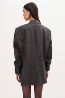 LONG MINIMALIST GRAY JACKET MODEL No8