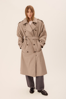 LONG CLASSIC KHAKI TRENCH COAT