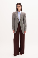 GRAY JACKET MODEL No4 WITH BLUE CHECKERED