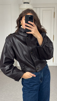 BLACK LEATHER JACKET