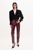 SHORT BLACK VELVET JACKET No5 WITH STRIPES