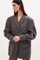 LONG MINIMALIST GRAY JACKET MODEL No8