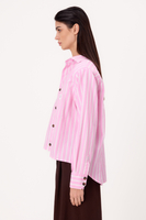 PINK OVERSIZE REGULAR SHIRT WITH WIDE DETACHABLE PADS