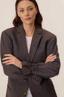 LONG GRAPHITE FITTED JACKET MODEL No2