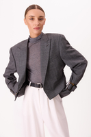 GRAY CHECKED JACKET MODEL No5