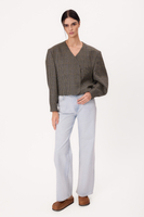 SHORT STRAIGHT GREEN REGULAR JACKET
