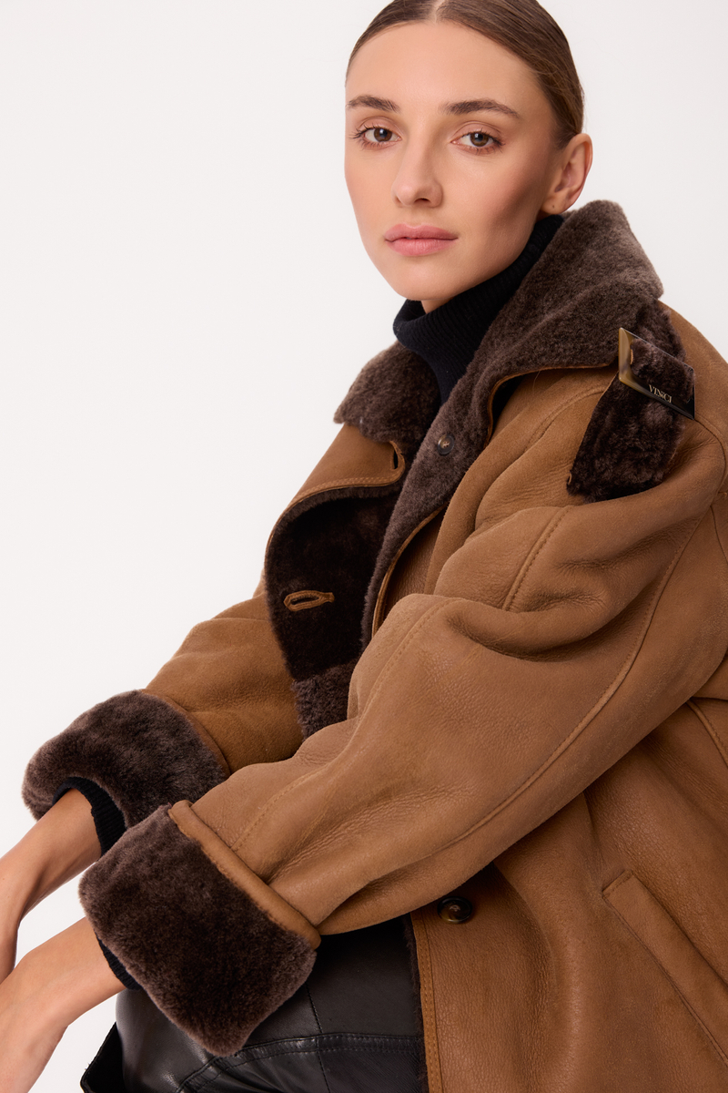 BROWN NATURAL SHEEPSKIN WITH EPADS