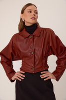 BROWN LEATHER JACKET