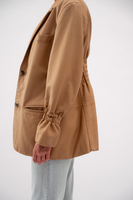 LONG CARAMEL LEATHER JACKET MODEL No2
