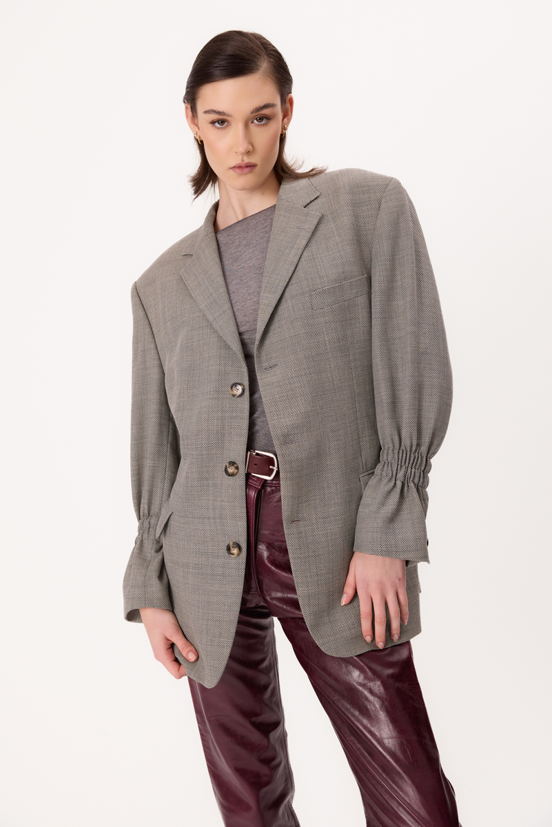 GRAY SLIM FIT JACKET MODEL No2