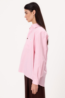 PINK OVERSIZE REGULAR SHIRT WITH WIDE DETACHABLE PADS