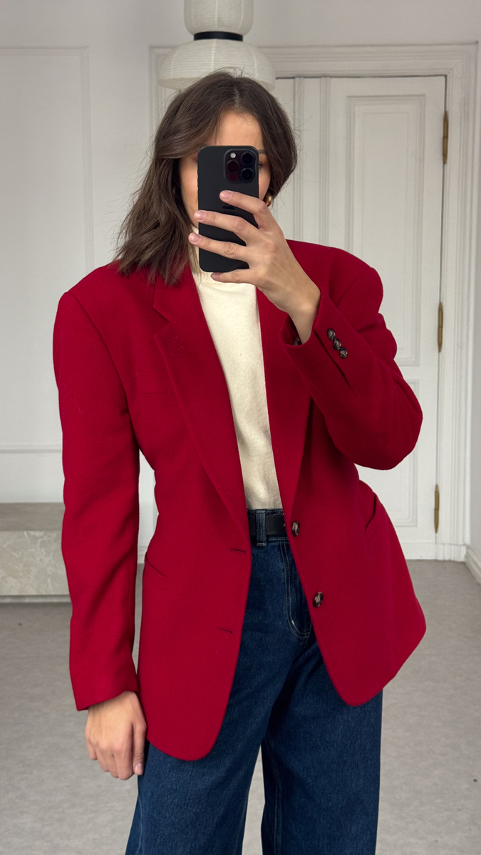 BURGUNDY ADJUSTABLE MODEL No4 BLAZER
