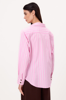 PINK OVERSIZE REGULAR SHIRT WITH WIDE DETACHABLE PADS