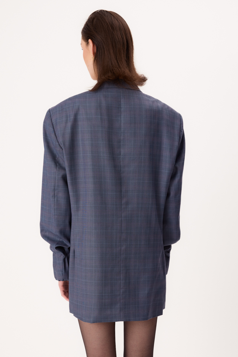 BLUE CHECKERED JACKET MODEL No8