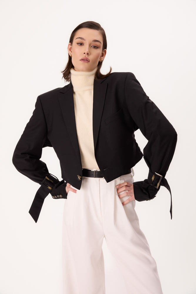 SHORT BLACK CLASSIC JACKET MODEL No5