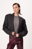 DARK GREY BOMBER JACKET