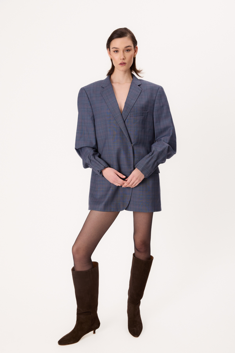 BLUE CHECKERED JACKET MODEL No8