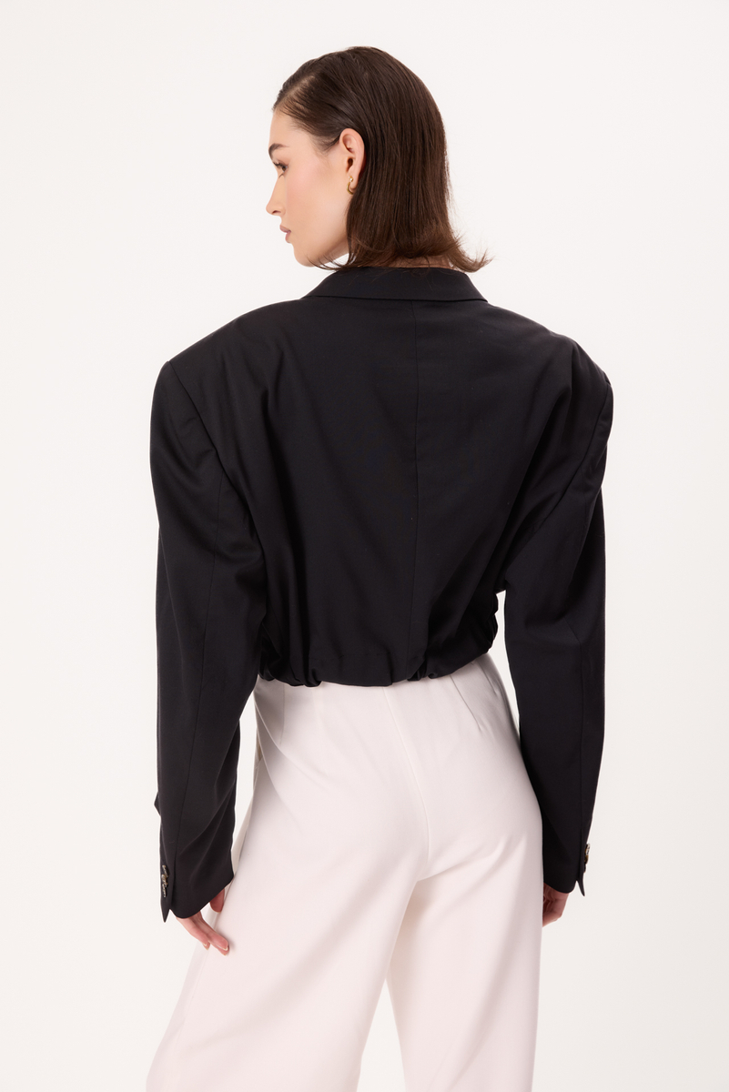 NAVY CLASSIC BLAZER WITH BELT