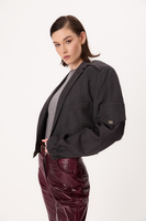 DARK GREY BOMBER JACKET