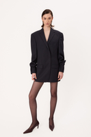 LONG BLACK SMOOTH JACKET MODEL No8