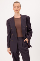 TWO-PIECE PLUMP COLOR SUIT - DOUBLE-BREASTED JACKET AND SUIT TROUSERS