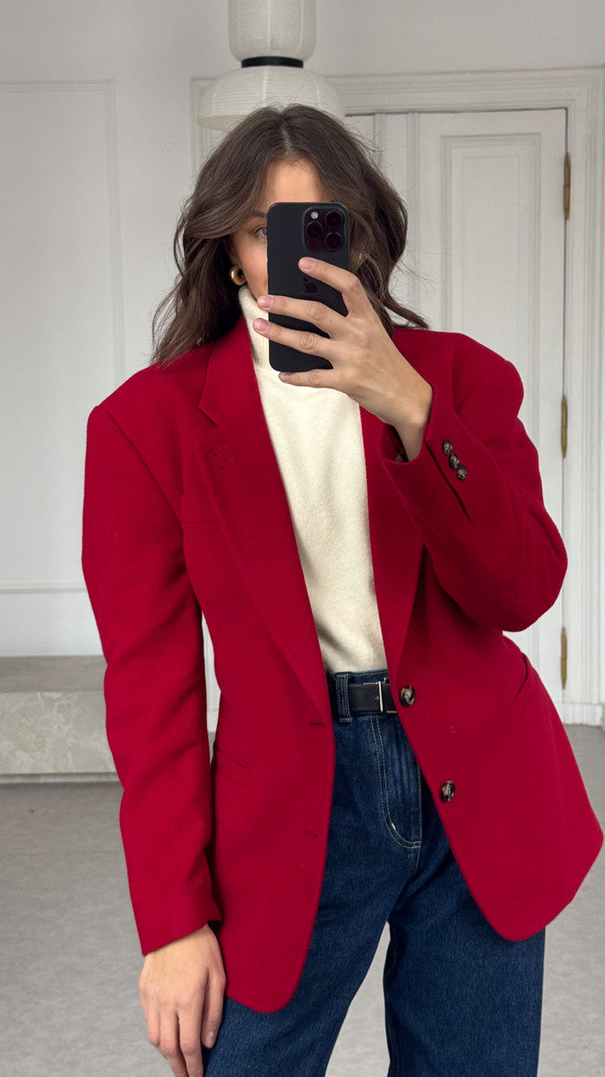 BURGUNDY ADJUSTABLE MODEL No4 BLAZER