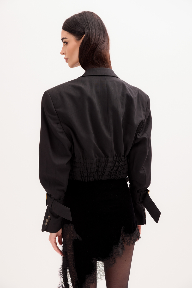 GRAPHITE PINSTRIPE JACKET No5