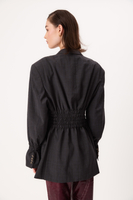 GRAFITOWA TALIOWANA MARYNARKA MODEL No2